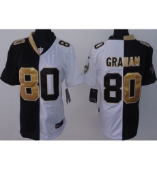 Women Nike New Orleans Saints 80 Jimmy Graham Black White Split NFL Jerseys Women Nike New Orleans Saints 80 Jimmy Graham Black White Split NFL Jerseys