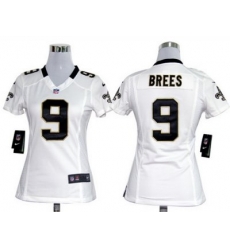Womens Nike New Orleans Saints 9 Brees White Nike NFL Jerseys Womens Nike New Orleans Saints 9 Brees White Nike NFL Jerseys