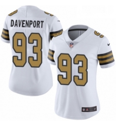 Womens Nike New Orleans Saints 93 Marcus Davenport Limited White Rush Vapor Untouchable NFL Jersey Womens Nike New Orleans Saints 93 Marcus Davenport Limited White Rush Vapor Untouchable NFL Jersey