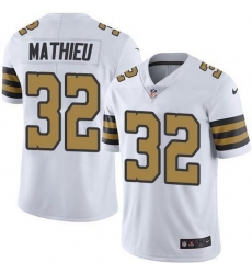 Youth New Orleans Saints 32 Tyrann Mathieu White Color Rush Limited Stitched Jersey Youth New Orleans Saints 32 Tyrann Mathieu White Color Rush Limited Stitched Jersey