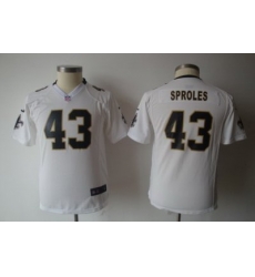 Youth Nike New Orleans Saints #43 Darren Sproles White Jerseys Youth Nike New Orleans Saints #43 Darren Sproles White Jerseys