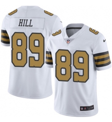 Youth Nike Saints #89 Josh Hill White Stitched NFL Limited Rush Jersey Youth Nike Saints #89 Josh Hill White Stitched NFL Limited Rush Jersey