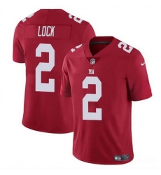 Men New York Giants 2 Drew Lock Red Vapor Untouchable Limited Stitched Jersey Men New York Giants 2 Drew Lock Red Vapor Untouchable Limited Stitched Jersey