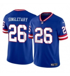 Men New York Giants 26 Devin Singletary Royal Throwback Vapor Untouchable Limited Stitched Jersey Men New York Giants 26 Devin Singletary Royal Throwback Vapor Untouchable Limited Stitched Jersey