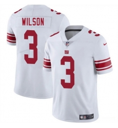 Men New York Giants 3 Russell Wilson White 2025 Vapor Untouchable Limited Stitched Jersey