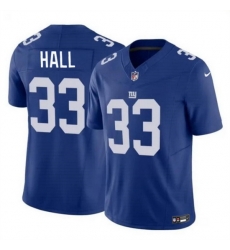 Men New York Giants 33 Hassan Hall Blue 2023 F U S E Vapor Untouchable Limited Stitched Jersey Men New York Giants 33 Hassan Hall Blue 2023 F U S E Vapor Untouchable Limited Stitched Jersey