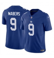 Men New York Giants 9 Malik Nabers Blue 2024 Draft F U S E Vapor Untouchable Limited Stitched Jersey Men New York Giants 9 Malik Nabers Blue 2024 Draft F U S E Vapor Untouchable Limited Stitched Jersey