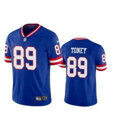 Men's New York Giants #89 Kadarius Toney Royal Vapor Untouchable Classic Retired Player Stitched Jersey Men's New York Giants #89 Kadarius Toney Royal Vapor Untouchable Classic Retired Player Stitched Jersey