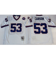 Mitchell Ness giants #53 harry carson white Throwback Stitched NFL Jerseys Mitchell Ness giants #53 harry carson white Throwback Stitched NFL Jerseys