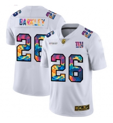 New York Giants 26 Saquon Barkley Men White Nike Multi Color 2020 NFL Crucial Catch Limited NFL Jersey New York Giants 26 Saquon Barkley Men White Nike Multi Color 2020 NFL Crucial Catch Limited NFL Jersey
