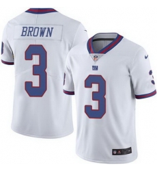 Nike Giants #3 Josh Brown White Mens Stitched NFL Limited Rush Jersey Nike Giants #3 Josh Brown White Mens Stitched NFL Limited Rush Jersey