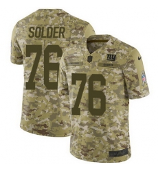 Nike Giants #76 Nate Solder Camo Mens Stitched NFL Limited 2018 Salute To Service Jersey Nike Giants #76 Nate Solder Camo Mens Stitched NFL Limited 2018 Salute To Service Jersey