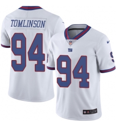 Nike Giants #94 Dalvin Tomlinson White Mens Stitched NFL Limited Rush Jersey Nike Giants #94 Dalvin Tomlinson White Mens Stitched NFL Limited Rush Jersey