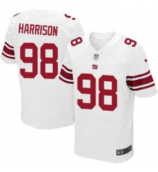 Nike Giants #98 Damon Harrison White Mens Stitched NFL Elite Jersey Nike Giants #98 Damon Harrison White Mens Stitched NFL Elite Jersey