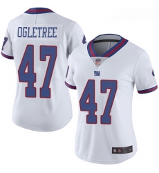 Giants #47 Alec Ogletree White Women Stitched Football Limited Rush Jersey Giants #47 Alec Ogletree White Women Stitched Football Limited Rush Jersey