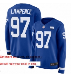 Giants 97 Dexter Lawrence Royal Blue Team Color Women Stitched Football Limited Therma Long Sleeve Jersey Giants 97 Dexter Lawrence Royal Blue Team Color Women Stitched Football Limited Therma Long Sleeve Jersey