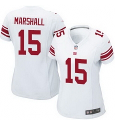 Nike Giants #15 Brandon Marshall White Womens Stitched NFL Elite Jersey Nike Giants #15 Brandon Marshall White Womens Stitched NFL Elite Jersey