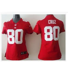 Womens NEW Giants #80 Victor Cruz Red NFL Elite Jersey Womens NEW Giants #80 Victor Cruz Red NFL Elite Jersey