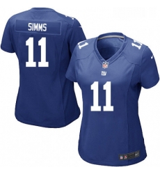 Womens Nike New York Giants 11 Phil Simms Game Royal Blue Team Color NFL Jersey Womens Nike New York Giants 11 Phil Simms Game Royal Blue Team Color NFL Jersey