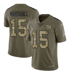 Youth Nike Giants #15 Brandon Marshall Olive Camo Stitched NFL Limited 2017 Salute to Service Jersey Youth Nike Giants #15 Brandon Marshall Olive Camo Stitched NFL Limited 2017 Salute to Service Jersey