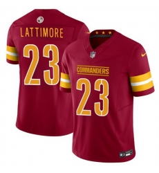 Men Washington Commanders 23 Marshon Lattimore Burgundy 2024 F U S E Vapor Limited Stitched Football Jersey Men Washington Commanders 23 Marshon Lattimore Burgundy 2024 F U S E Vapor Limited Stitched Football Jersey