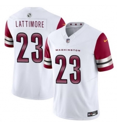 Men Washington Commanders 23 Marshon Lattimore White 2024 F U S E Vapor Limited Stitched Football Jersey Men Washington Commanders 23 Marshon Lattimore White 2024 F U S E Vapor Limited Stitched Football Jersey