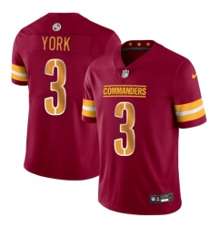 Men Washington Commanders 3 Cade York Burgundy 2024 Vapor Limited Stitched Football Jersey Men Washington Commanders 3 Cade York Burgundy 2024 Vapor Limited Stitched Football Jersey