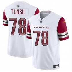 Men Washington Commanders 78 Laremy Tunsil White 2025 F U S E  Vapor Limited Stitched Football Jersey