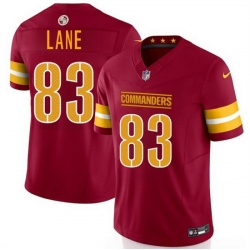 Men Washington Commanders 83 Jaylin Lane Burgundy 2025 Draft F U S E  Vapor Limited Stitched Football Jersey