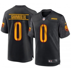 Men's Nike Washington Commanders Mike Sainristil Burgundy #0 Black F U S E Jersey