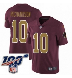 Mens Nike Washington Redskins 10 Paul Richardson Burgundy RedGold Number Alternate 80TH Anniversary Vapor Untouchable Limited Stitched 100th anniversary Ne Mens Nike Washington Redskins 10 Paul Richardson Burgundy RedGold Number Alternate 80TH Anniversary Vapor Untouchable Limited Stitched 100th anniversary Ne