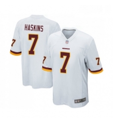 Mens Washington Redskins 7 Dwayne Haskins Game White Football Jersey Mens Washington Redskins 7 Dwayne Haskins Game White Football Jersey