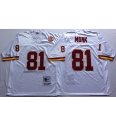 Mitchell And Ness Redskins #81 Art Monk white Throwback Stitched NFL Jersey Mitchell And Ness Redskins #81 Art Monk white Throwback Stitched NFL Jersey