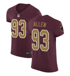 Nike Redskins #93 Jonathan Allen Burgundy Red Alternate Mens Stitched NFL Vapor Untouchable Elite Jersey Nike Redskins #93 Jonathan Allen Burgundy Red Alternate Mens Stitched NFL Vapor Untouchable Elite Jersey