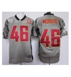 Nike Washington Redskins 46 Alfred Morris Grey Elite Shadow 80TH P-atch NFL Jersey Nike Washington Redskins 46 Alfred Morris Grey Elite Shadow 80TH P-atch NFL Jersey