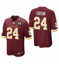 Washington Redskins 24 Antonio Gibson Men Nike Burgundy Bobby Mitchell Uniform Patch NFL Game Jersey