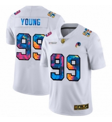 Washington Redskins 99 Chase Young Men White Nike Multi Color 2020 NFL Crucial Catch Limited NFL Jersey Washington Redskins 99 Chase Young Men White Nike Multi Color 2020 NFL Crucial Catch Limited NFL Jersey