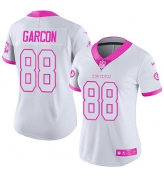 Nike Redskins #88 Pierre Garcon White Pink Womens Stitched NFL Limited Rush Fashion Jersey Nike Redskins #88 Pierre Garcon White Pink Womens Stitched NFL Limited Rush Fashion Jersey