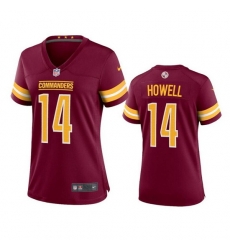 Women Washington Commanders 14 Sam Howell 2022 Burgundy Game Stitched Jersey Women Washington Commanders 14 Sam Howell 2022 Burgundy Game Stitched Jersey