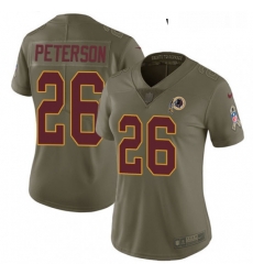 Womens Nike Washington Redskins 26 Adrian Peterson Limited Olive 2017 Salute to Service NFL Jersey Womens Nike Washington Redskins 26 Adrian Peterson Limited Olive 2017 Salute to Service NFL Jersey