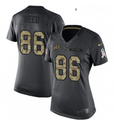 Womens Nike Washington Redskins 86 Jordan Reed Limited Black 2016 Salute to Service NFL Jersey Womens Nike Washington Redskins 86 Jordan Reed Limited Black 2016 Salute to Service NFL Jersey