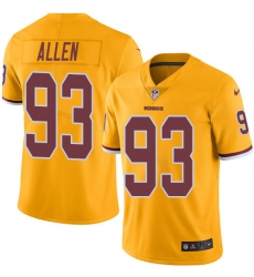 Nike Redskins #93 Jonathan Allen Gold Youth Stitched NFL Limited Rush Jersey Nike Redskins #93 Jonathan Allen Gold Youth Stitched NFL Limited Rush Jersey