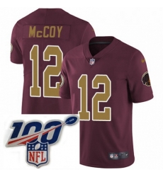 Youth Nike Washington Redskins 12 Colt McCoy Burgundy RedGold Number Alternate 80TH Anniversary Vapor Untouchable Limited Stitched 100th anniversary Neck P Youth Nike Washington Redskins 12 Colt McCoy Burgundy RedGold Number Alternate 80TH Anniversary Vapor Untouchable Limited Stitched 100th anniversary Neck P