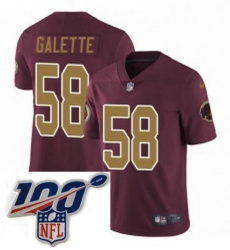 Youth Nike Washington Redskins 58 Junior Galette Burgundy RedGold Number Alternate 80TH Anniversary Vapor Untouchable Limited Stitched 100th anniversary Ne Youth Nike Washington Redskins 58 Junior Galette Burgundy RedGold Number Alternate 80TH Anniversary Vapor Untouchable Limited Stitched 100th anniversary Ne