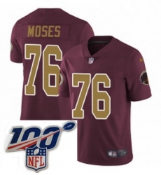 Youth Nike Washington Redskins 76 Morgan Moses Burgundy RedGold Number Alternate 80TH Anniversary Vapor Untouchable Limited Stitched 100th anniversary Neck Youth Nike Washington Redskins 76 Morgan Moses Burgundy RedGold Number Alternate 80TH Anniversary Vapor Untouchable Limited Stitched 100th anniversary Neck