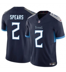 Men Tennessee Titans 2 Tyjae Spears Navy 2024 F U S E Vapor Limited Stitched Football Jersey Men Tennessee Titans 2 Tyjae Spears Navy 2024 F U S E Vapor Limited Stitched Football Jersey