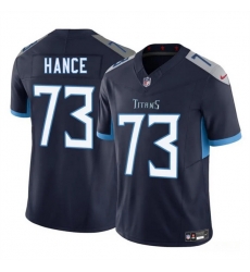 Men Tennessee Titans 73 Blake Hance Navy 2025 F U S E  Vapor Limited Stitched Football Jersey