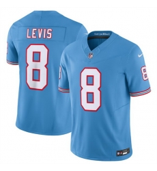 Men Tennessee Titans 8 Will Levis Light Blue 2023 F U S E Vapor Limited Throwback Stitched Football Jersey Men Tennessee Titans 8 Will Levis Light Blue 2023 F U S E Vapor Limited Throwback Stitched Football Jersey