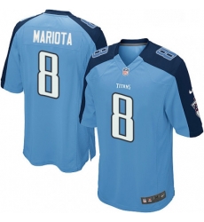 Mens Nike Tennessee Titans 8 Marcus Mariota Game Light Blue Team Color NFL Jersey Mens Nike Tennessee Titans 8 Marcus Mariota Game Light Blue Team Color NFL Jersey