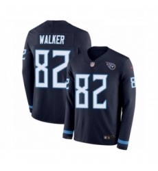 Mens Nike Tennessee Titans 82 Delanie Walker Limited Navy Blue Therma Long Sleeve NFL Jersey Mens Nike Tennessee Titans 82 Delanie Walker Limited Navy Blue Therma Long Sleeve NFL Jersey